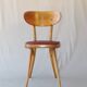 Baumann skai, foot compass zone 1955 Scandinavian vintage Chair