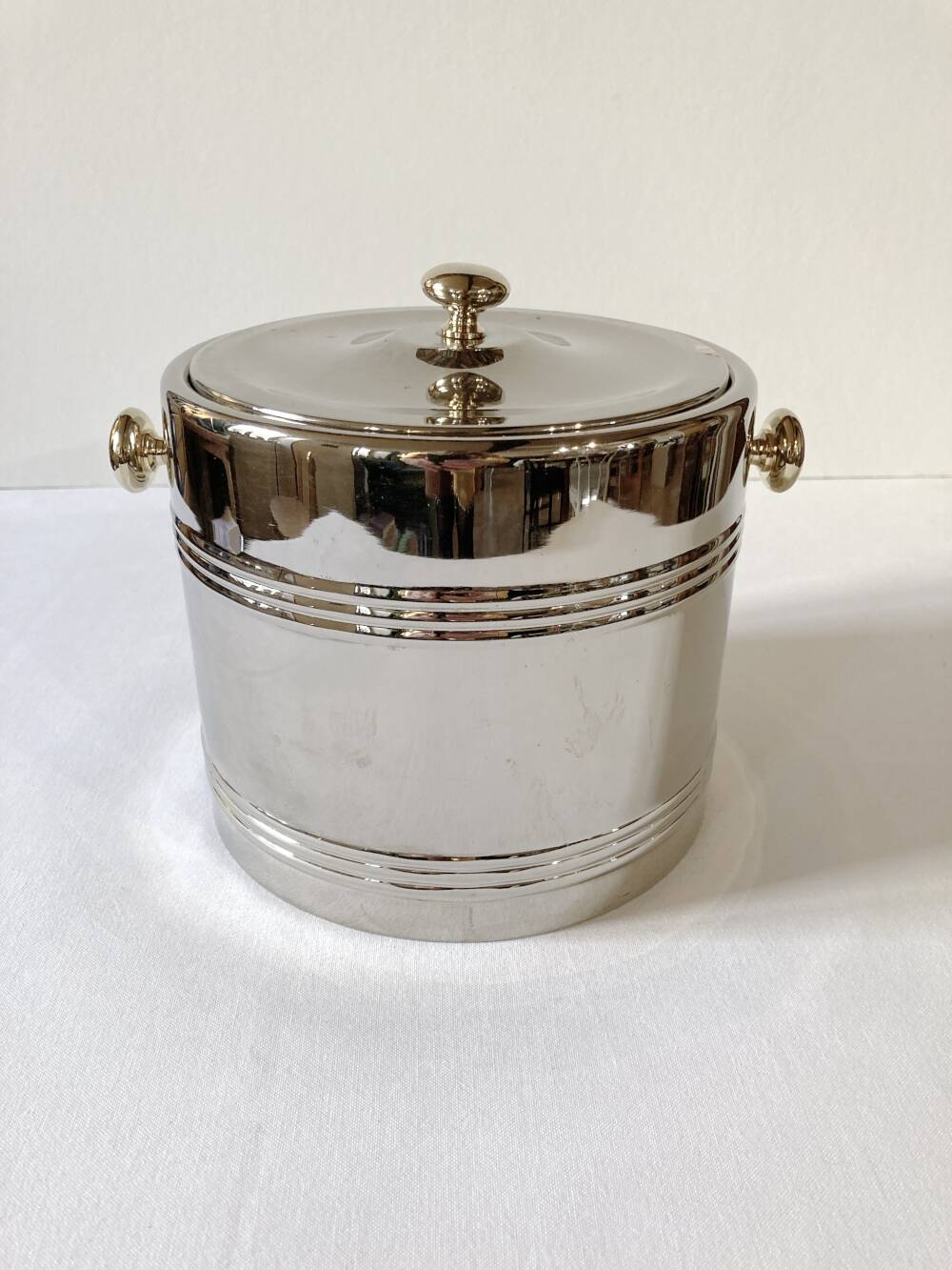 Silver-plated ice bucket