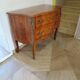 Louis XV commode - 2 drawers - floral marquetry - bronze ornament - 1950