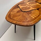 Oval coffee table imitation Galé 70s