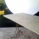 1900 garden table and its slate slab