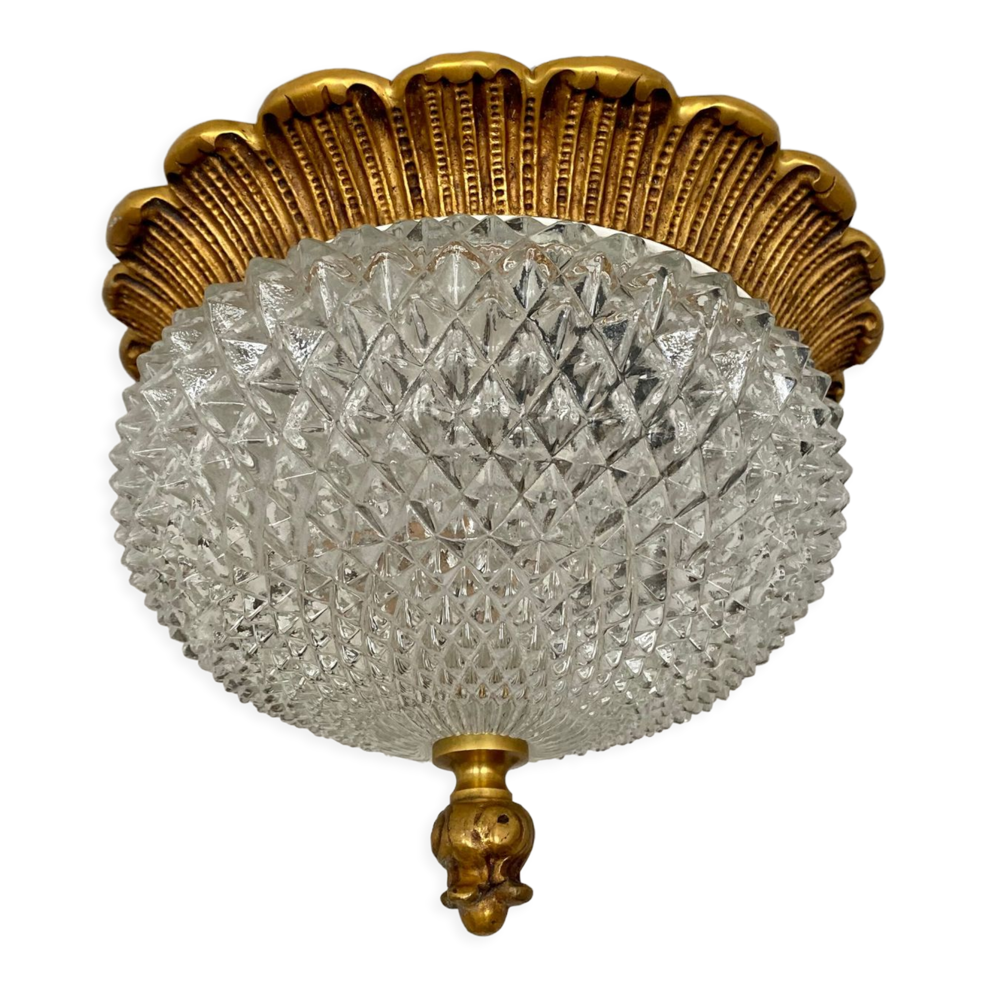 Vintage diamond tip ceiling lamp