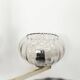 Lustre See Delmas 3 branches noir et doré verre transparent 1960