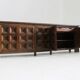 Buffet brutaliste espagnol en bois massif