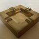 Square brass ashtray