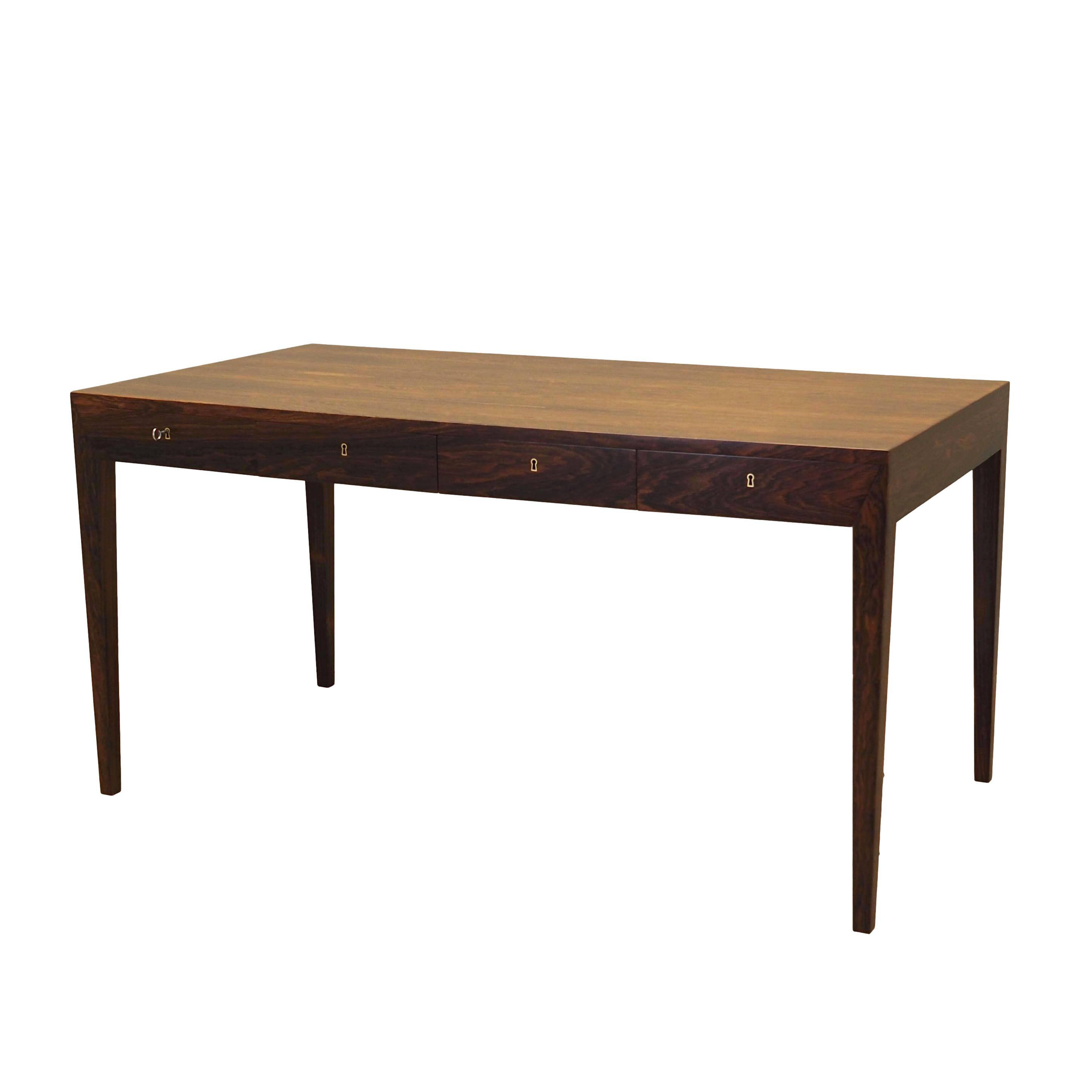Rosewood desk, Danish design, 1960s, designer: Severin Hansen, production: Haslev Møbelsnedkeri