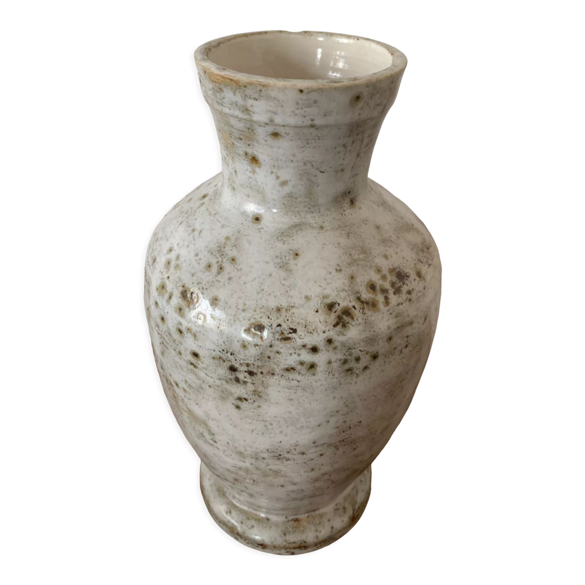 Old glazed stoneware vase