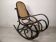 Black curved wood rocking chair