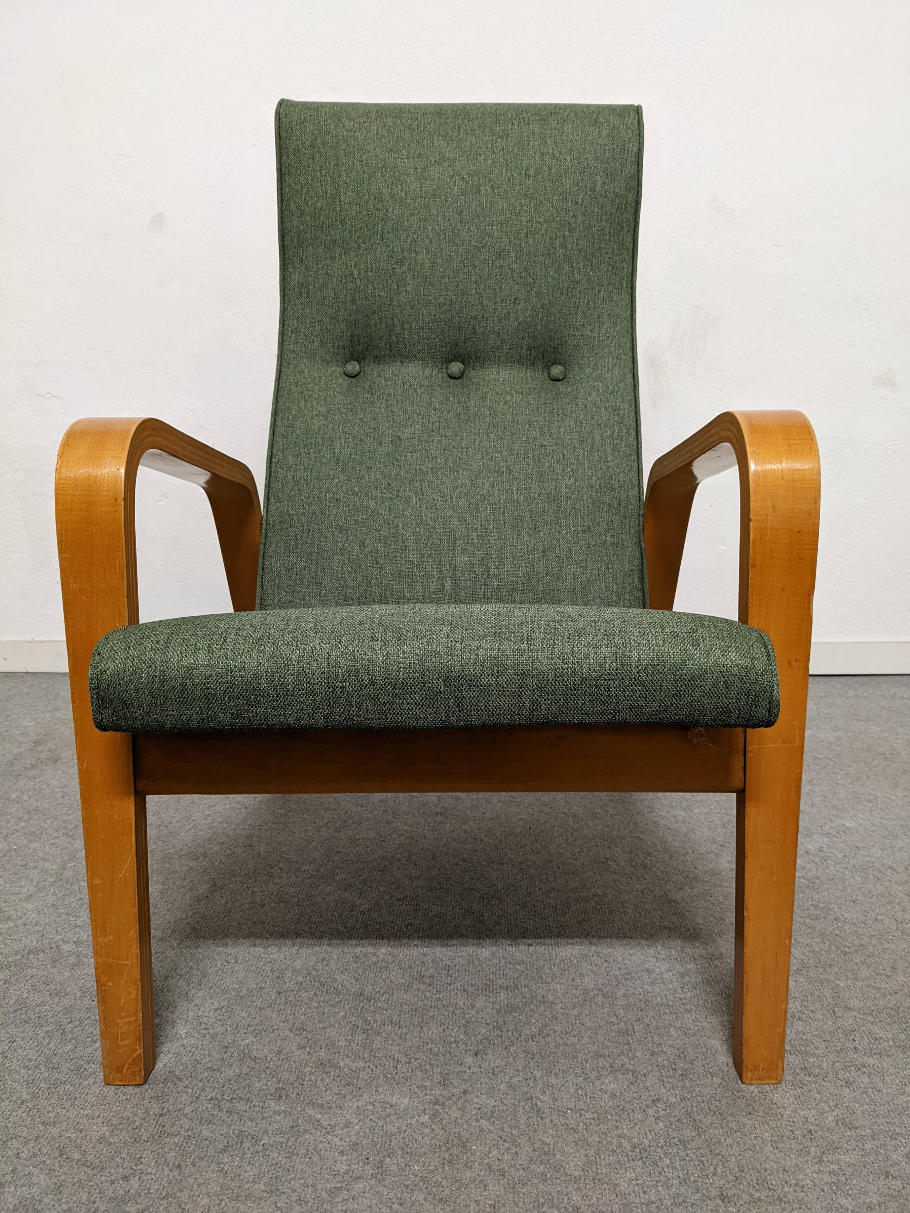 Paire de fauteuils Bow Wood des années 50/60