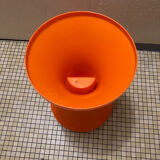 Vintage orange Tam Tam stool – Original stamp – 1970s