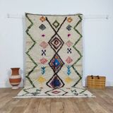 Handmade wool Berber rug 242 X 138 CM