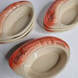Set of 9 Vintage "Crayfish" Ceramic Bowls, "Charles Amand"