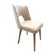 Beige Wool Shell Dining Chair by Lesniewski for Słupskie Fabryki Mebli, 1962