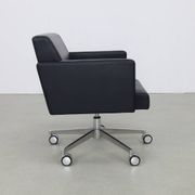 Lounge Chair Leather and Chrome by Poltrona Frau, 1990s