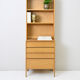 Original 1960s oak bookcase with drawers