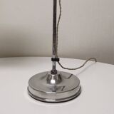 Lampe articulée industrielle, nickelé, Houillon Nancy,