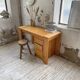 1970s pine desk