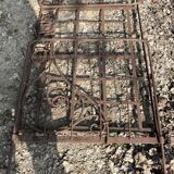 Folding wrought iron bed 1900