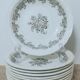 Set of 10 hollow plates Digoin Sarreguemines model "Clovis"