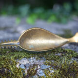 Brass ashtray, fish saw, modernist, decoration