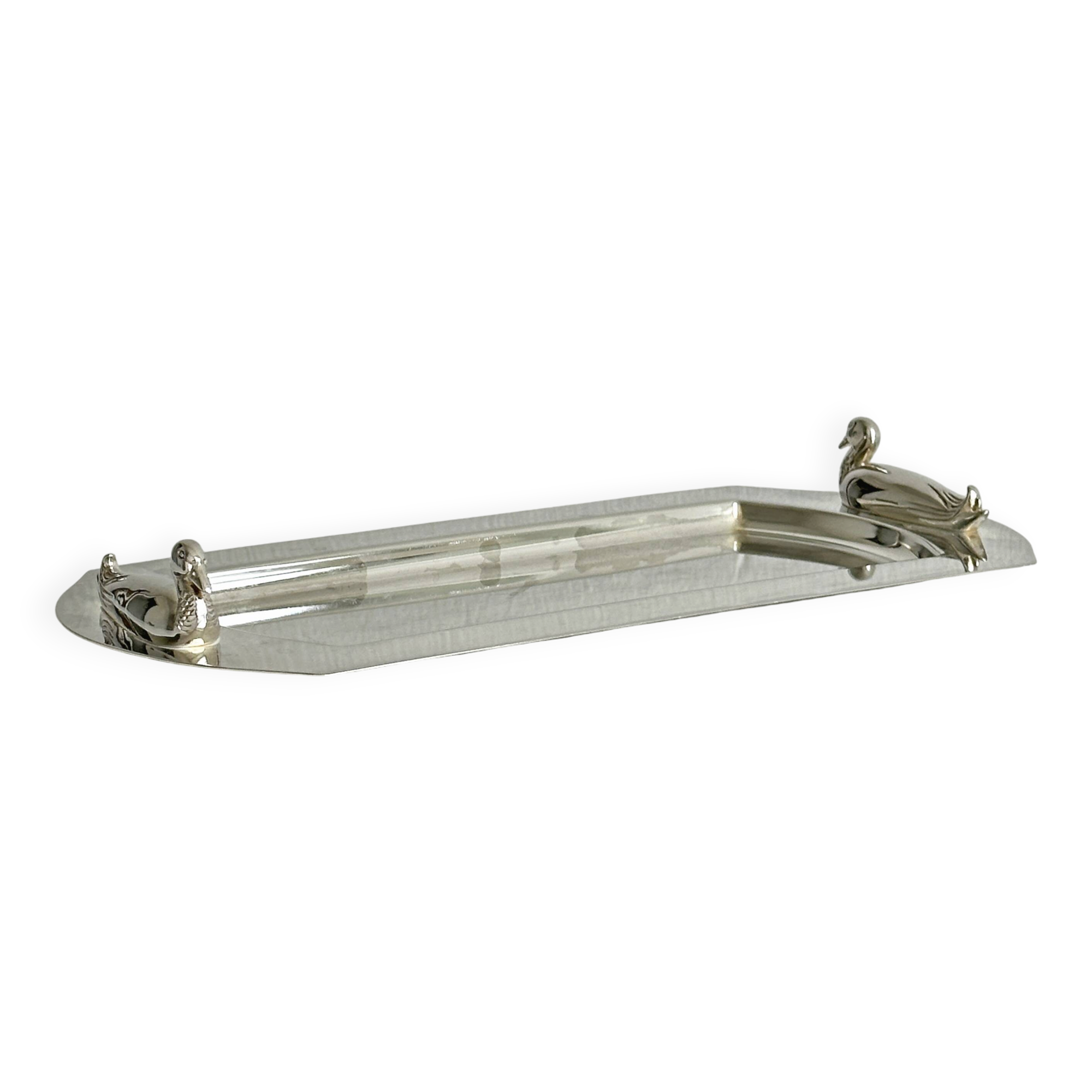 Plateau rectangulaire en métal inox léger