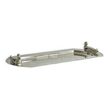 Plateau rectangulaire en métal inox léger