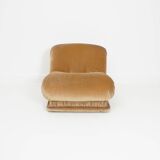 Italian Velvet Slipper Chair