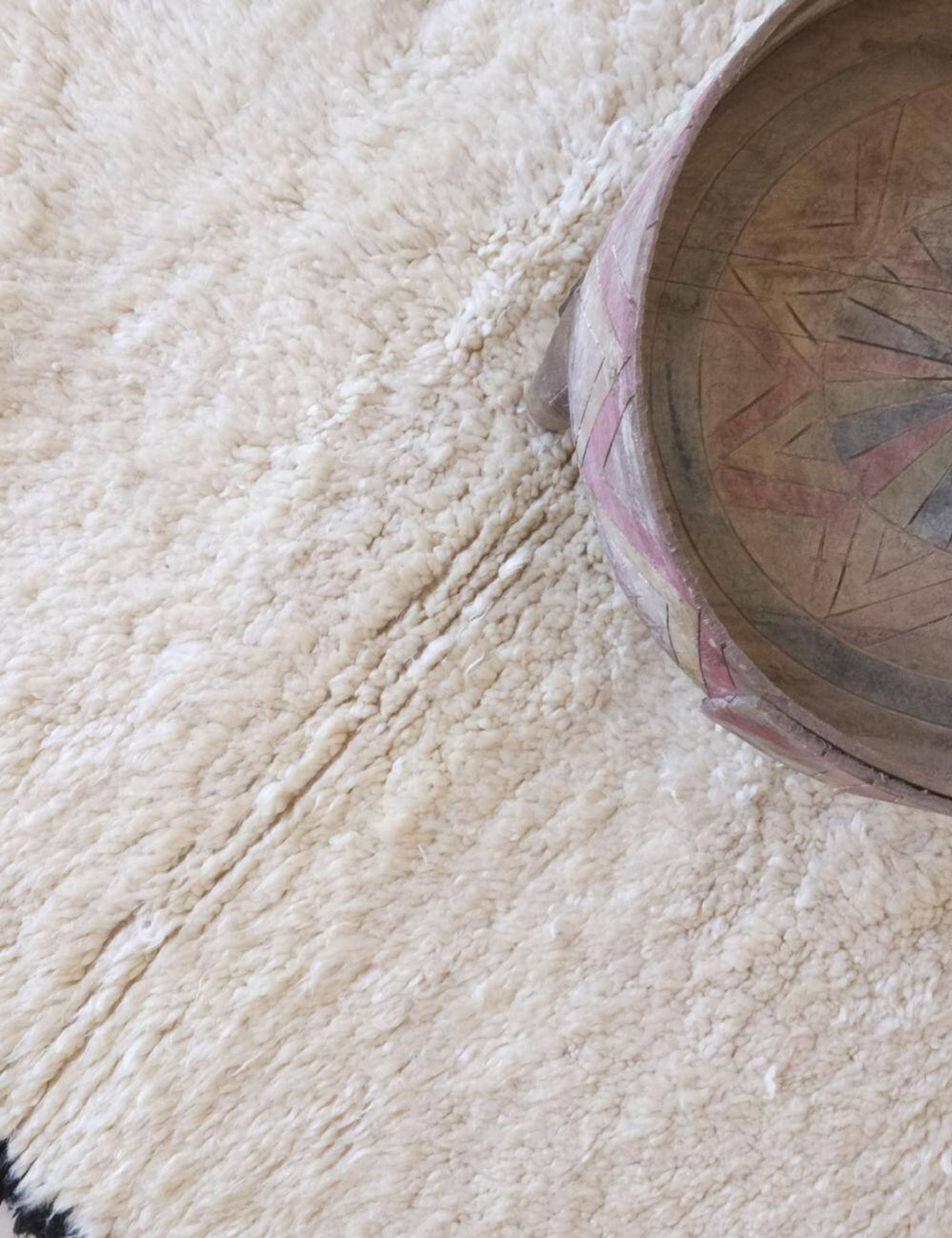 Beni Ouarain White Rug - 170 x 123 cm