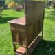 Antique solid wood sideboard with mirror — Art Nouveau style