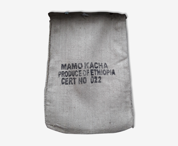 Sac en toile jute vintage