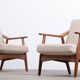 Fauteuils en teck par H. Brockmann-Petersen pour Randers Møbelfabrik, années 1960, ensemble de 2