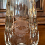 Crystal decanter with ship engraving
