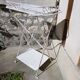 Service  table white wrought iron