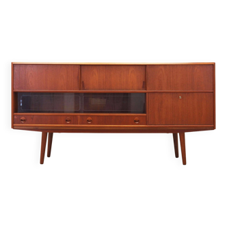 Teak highboard, Danish design, 1970s, production: Denmark