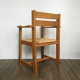 Elm and straw armchair Roland Haeusler for Maison Regain