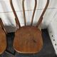 Paire de chaises de bistrot en bois courbé