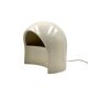 Organic white ceramic table lamp, Italy 1970