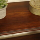 Wall shelf in wrought iron and old wood