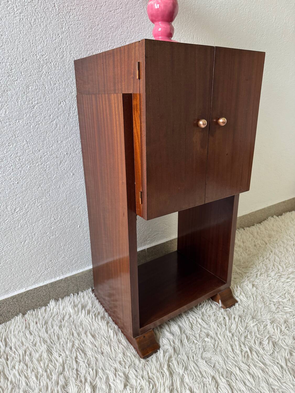 Art Deco vinyl record holder cabinet