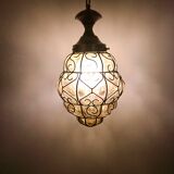 Amber Venetian lantern pendant light