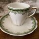 Green decorative cup Limoge porcelain