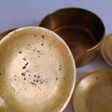 Set of 4 vintage brass nesting ashtrays