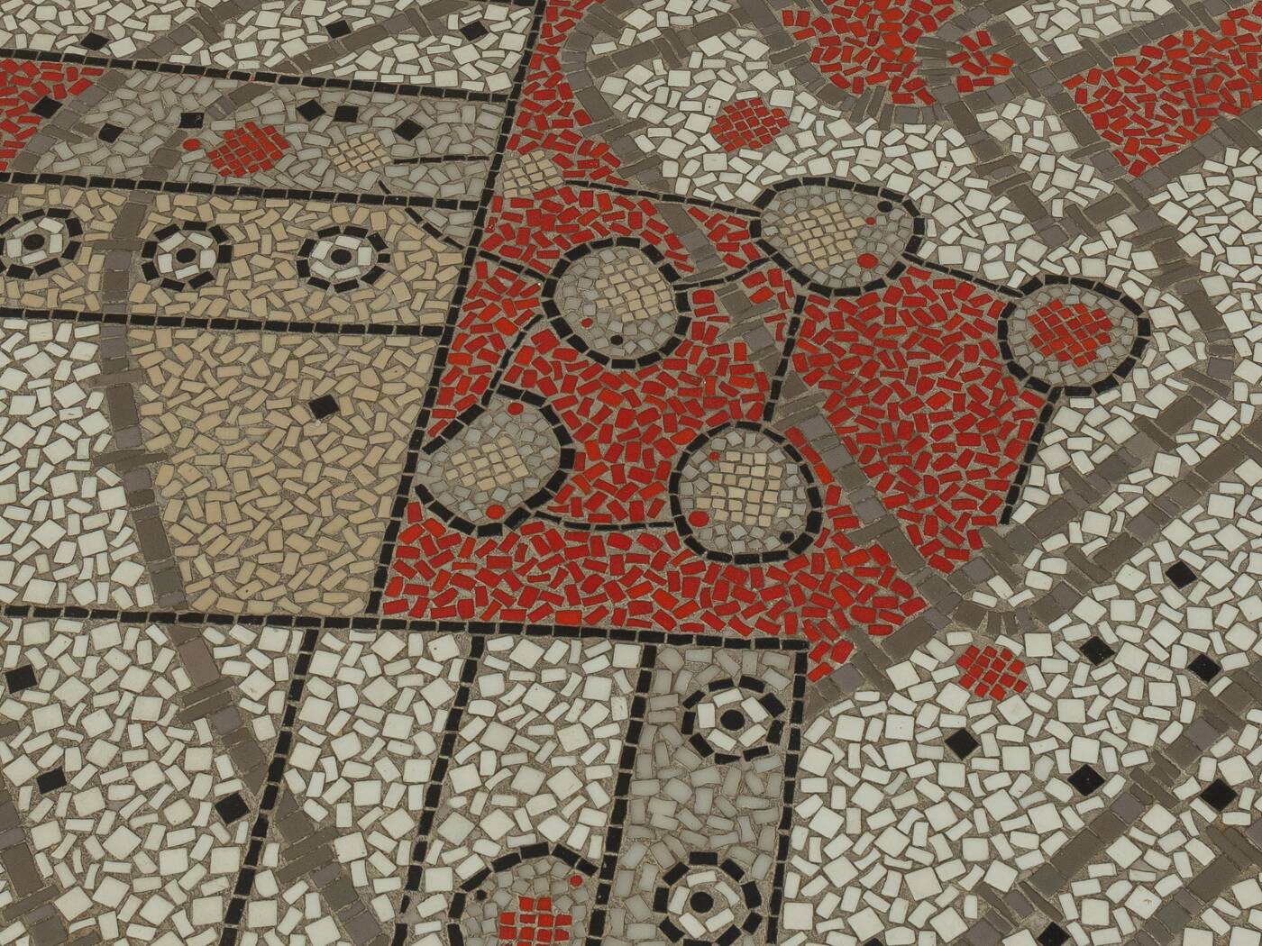 1950s mosaic coffee table, Ilse Möbel