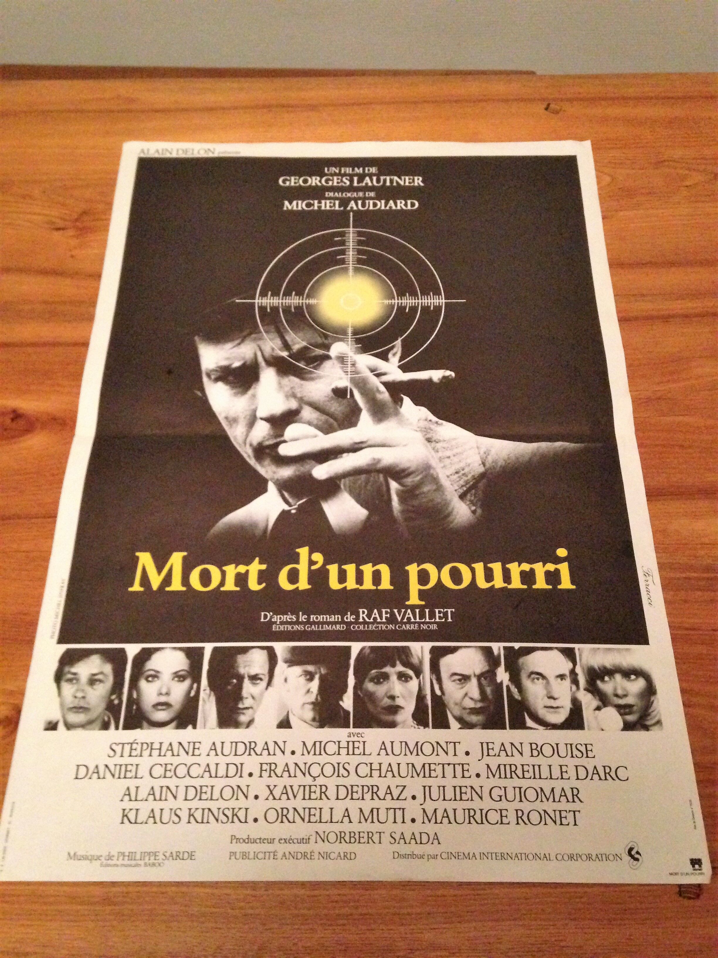 Affiche du film "Mort d'un pourri" 53x39cm
