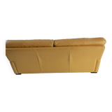 Canaper cuir jaune