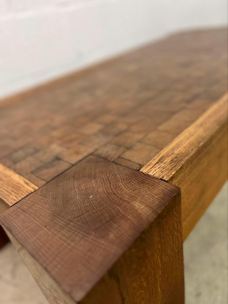 Sturdy wooden vintage coffee table