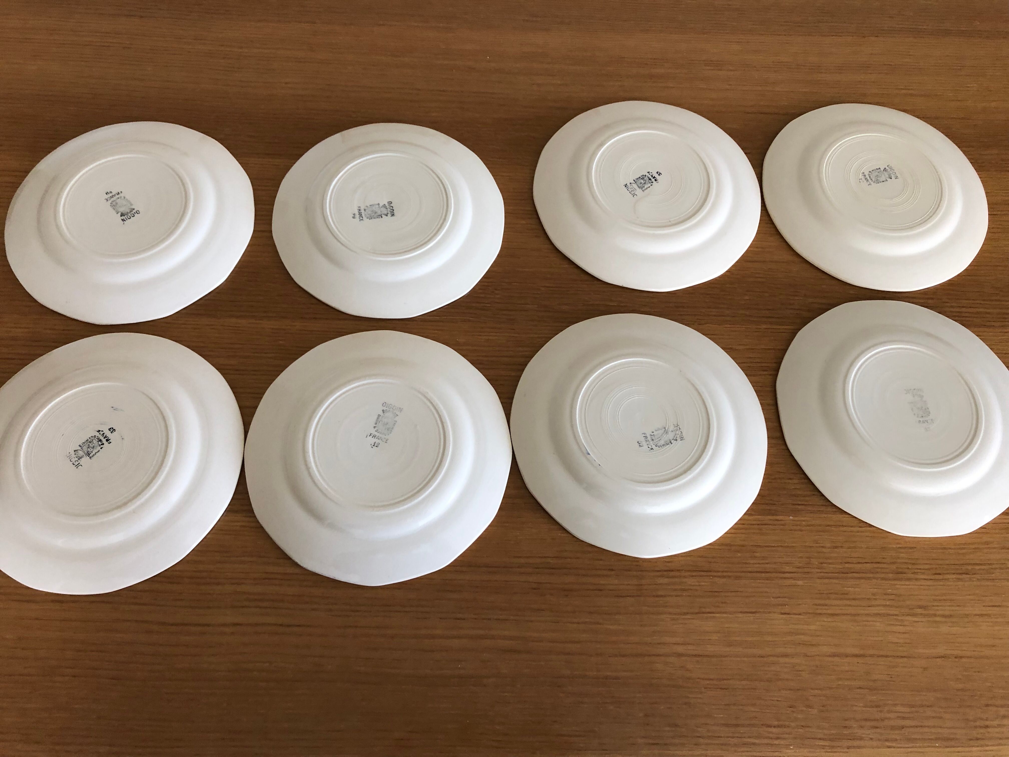 Service 8 plates dessert Digoin