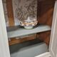 Buffet Art déco relooké avec plateau en marbre