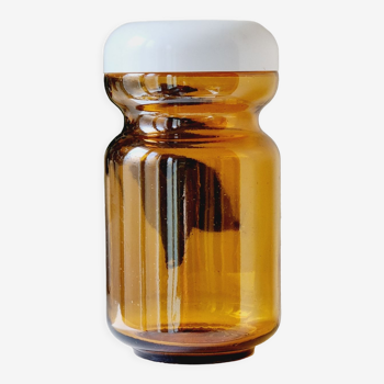 Amber glass jar
