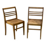 Pair of chairs by René GABRIEL, reconstruction period 1950